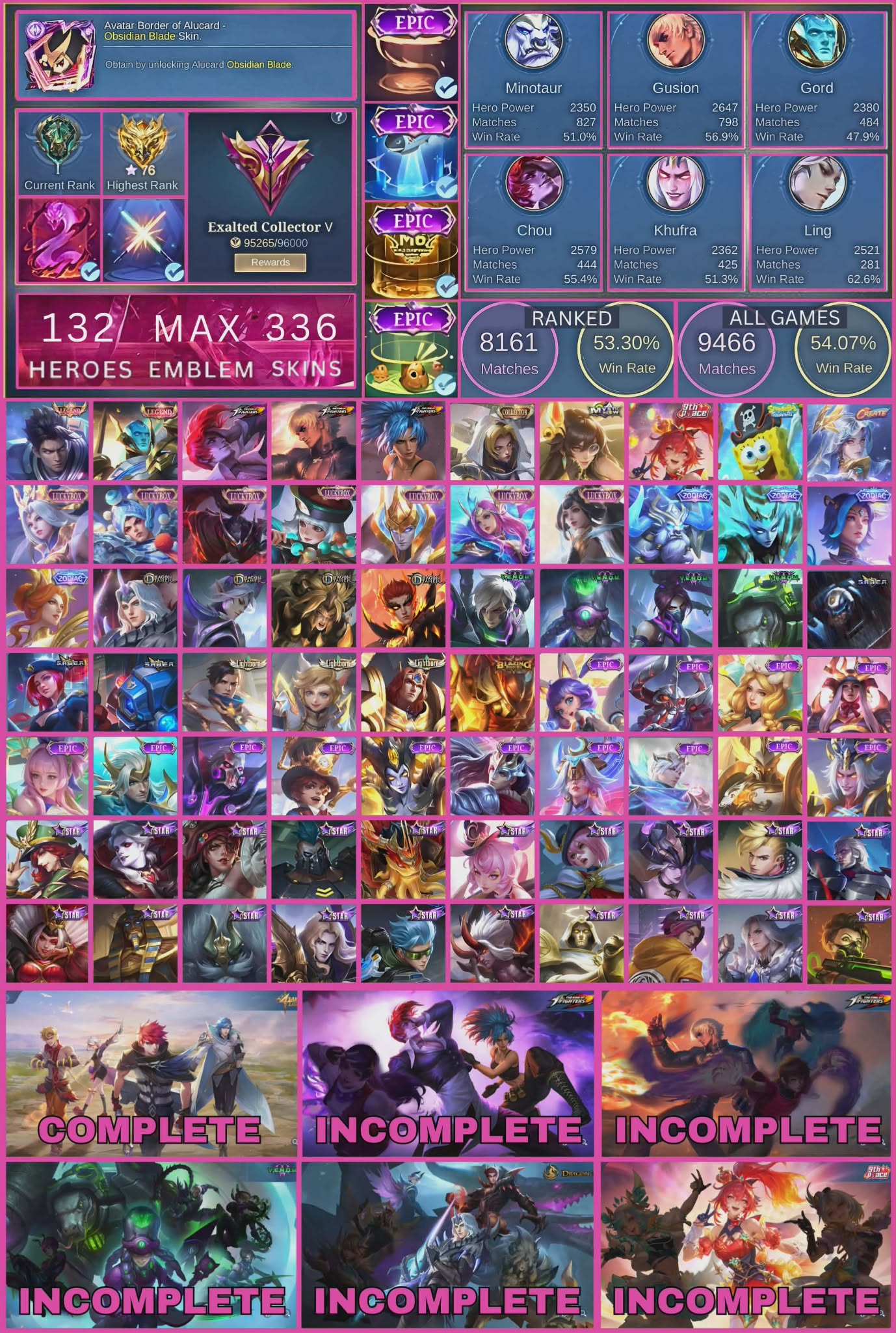 MOBILE LEGENDS CLEAN ACCOUNT